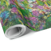 Irises Monet Garden Giverny bloemen Cadeaupapier (Rol Hoek)