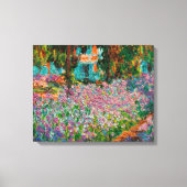 Irises Monet Garden Giverny bloemen Canvas Afdruk (Voorkant)