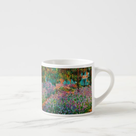 Irises Monet Garden Giverny bloemen Espresso Kop (Rechts)