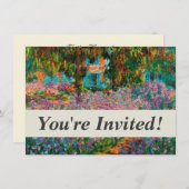 Irises Monet Garden Giverny bloemen Kaart (Voorkant / Achterkant)