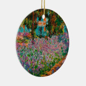 Irises Monet Garden Giverny bloemen Keramisch Ornament (Rechts)