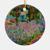 Irises Monet Garden Giverny bloemen Keramisch Ornament (Voorkant)
