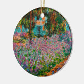 Irises Monet Garden Giverny bloemen Keramisch Ornament (Links)