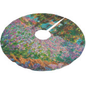 Irises Monet Garden Giverny bloemen Kerstboom Rok (Gekanteld)