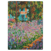 Irises Monet Garden Giverny bloemen Klembord (Achterkant)