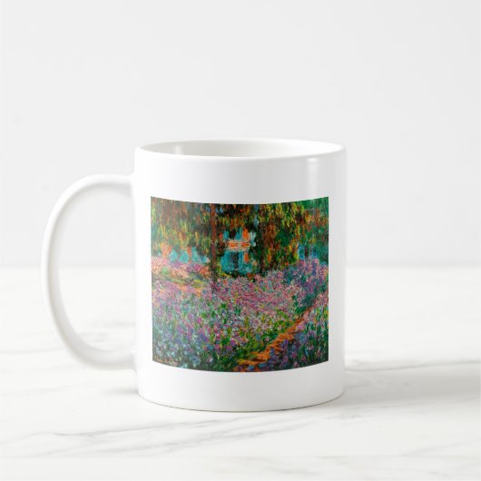 Irises Monet Garden Giverny bloemen Koffiemok (Links)