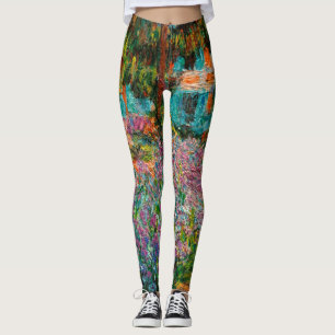 Irises Monet Garden Giverny bloemen Leggings