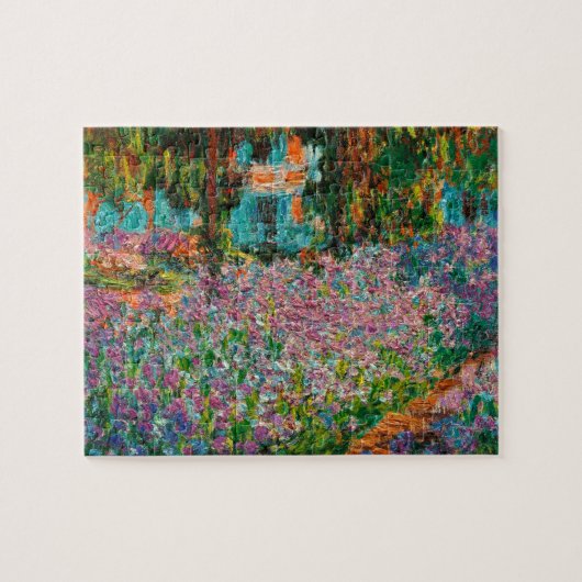 Irises Monet Garden Giverny bloemen Legpuzzel (Horizontaal)