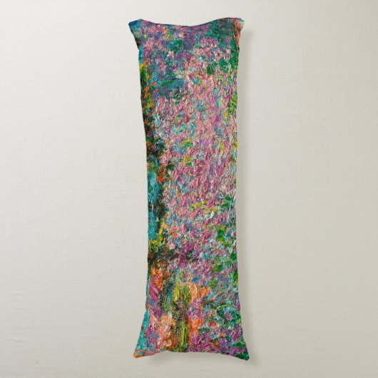 Irises Monet Garden Giverny bloemen Lichaamskussen (Voorkant Verticaal)