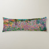 Irises Monet Garden Giverny bloemen Lichaamskussen (Voorkant)