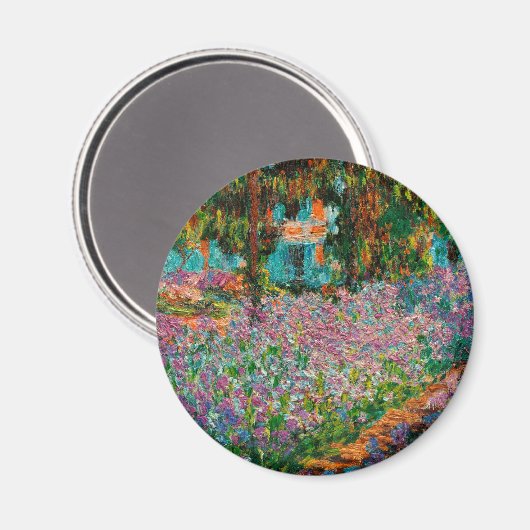 Irises Monet Garden Giverny bloemen Magneet (Voorkant / Achterkant)