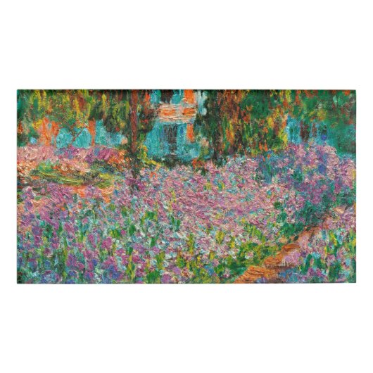 Irises Monet Garden Giverny bloemen Naambadge (Voorkant)