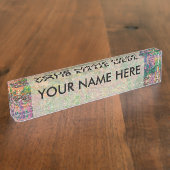 Irises Monet Garden Giverny bloemen Naambordje (Zijkant)