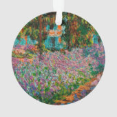 Irises Monet Garden Giverny bloemen Ornament (achterkant)