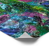 Irises Monet Garden Giverny bloemen Poster (Hoek)