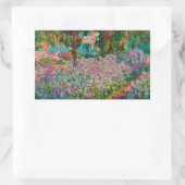 Irises Monet Garden Giverny bloemen Rechthoekige Sticker (Tas)