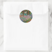 Irises Monet Garden Giverny bloemen Ronde Sticker (Tas)