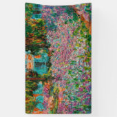 Irises Monet Garden Giverny bloemen Spandoek (Verticaal)