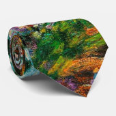 Irises Monet Garden Giverny bloemen Stropdas (Opgerold)