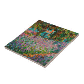 Irises Monet Garden Giverny bloemen Tegeltje (Zijkant)