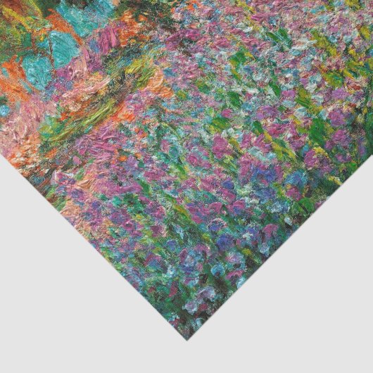 Irises Monet Garden Giverny bloemen Tissuepapier (Detail)