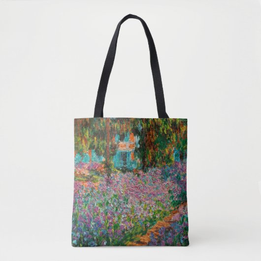 Irises Monet Garden Giverny bloemen Tote Bag (Voorkant)