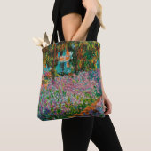 Irises Monet Garden Giverny bloemen Tote Bag (Dichtbij)