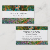 Irises Monet Garden Giverny bloemen Visitekaartje (Voorkant / Achterkant)