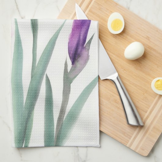 Irises Theedoek (Quarter Fold)