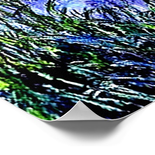 Irises van Claude Monet Poster (Hoek)