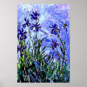 Irises van Claude Monet Poster (Voorkant)