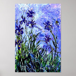 Irises van Claude Monet Poster