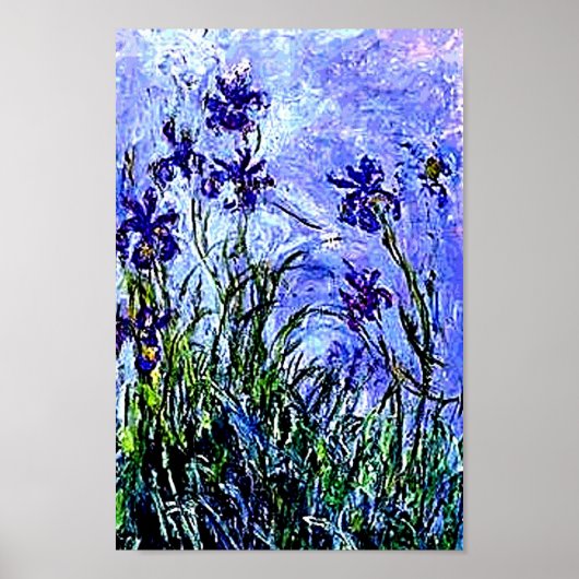 Irises van Claude Monet Poster (Voorkant)