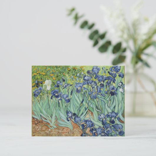 Irises - Van Gogh Briefkaart (Staand voorkant)