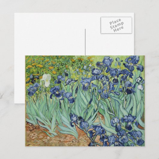 Irises - Van Gogh Briefkaart (Voorkant / Achterkant)