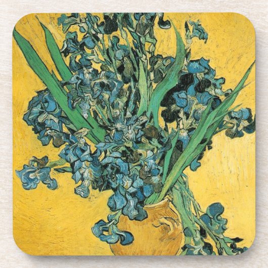 Irises - Van Gogh - c1890 Bier Onderzetter (Voorkant)