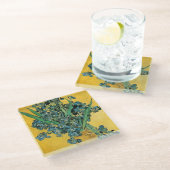 Irises - Van Gogh - c1890 Glazen Onderzetter (Schuin)