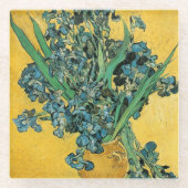 Irises - Van Gogh - c1890 Glazen Onderzetter (Voorkant)