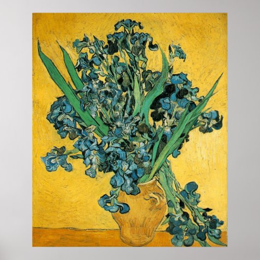 Irises - Van Gogh - c1890 Poster (Voorkant)