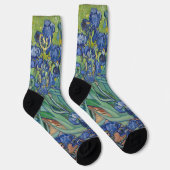 Irises Van Gogh  Floral Art Flower Monogram Sokken (Rechts)