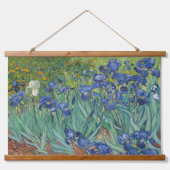 Irises Van Gogh  Floral Art Flower Painting Hangend Wandkleed (Voorkant)