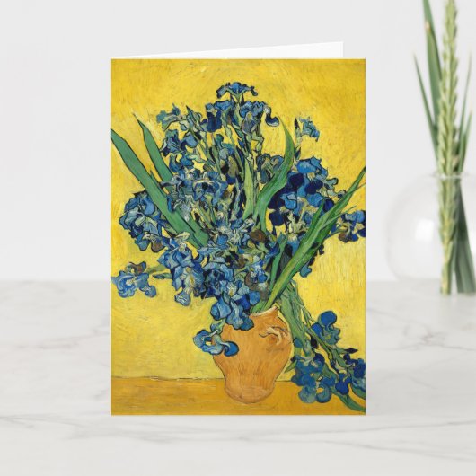 Irises  Van Gogh Floral Painting Kaart (Voorkant)