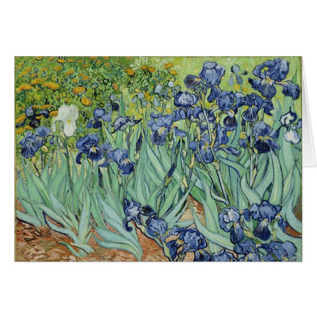 Irises - Van Gogh-kaart (Voorkant Horizontaal)
