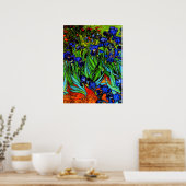 Irises, Van Gogh's beroemde bloemenschilderij, Poster (Keuken)
