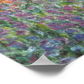 Irises van Monet Poster (Hoek)