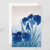 Irises van Ohara Koson Bedankkaart (Voorkant / Achterkant)