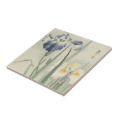 Irises van Ohara Koson Tegeltje (Zijkant)