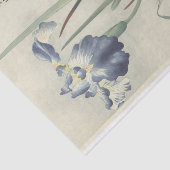 Irises van Ohara Koson Tissuepapier (Detail)