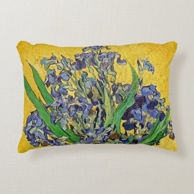 Irises van Van Gogh Accent Kussen (Voorkant)