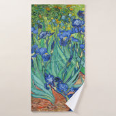 Irises van Van Gogh. Badhanddoek (Badhanddoek)